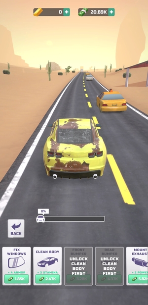 Car Idle progression ex2