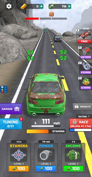 Car Idle gameplay ex1