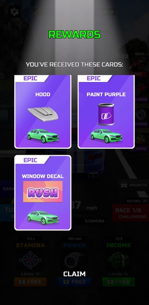 Car Idle progression ex2