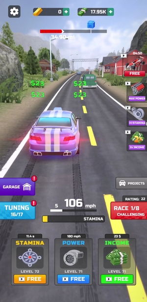 Car Idle progression ex2