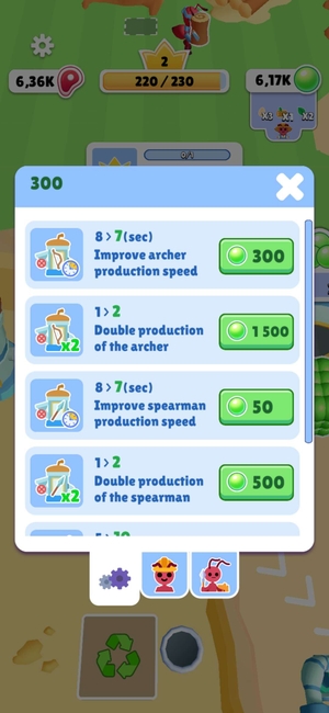 Kingdom of Ants — Upgrades